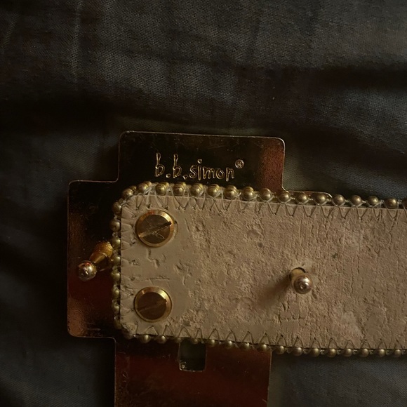 BB Simon gold snakeskin icy belt - Picture 4 of 6